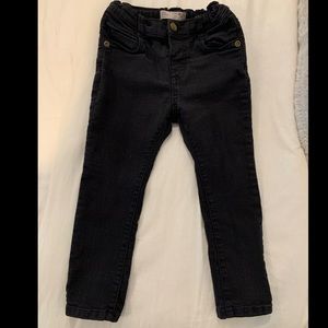 Zara baby boy black jeans 18-24 months, lightly worn